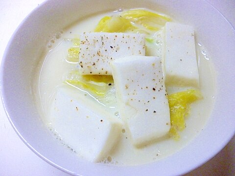 豆乳鍋スープを使った白菜煮